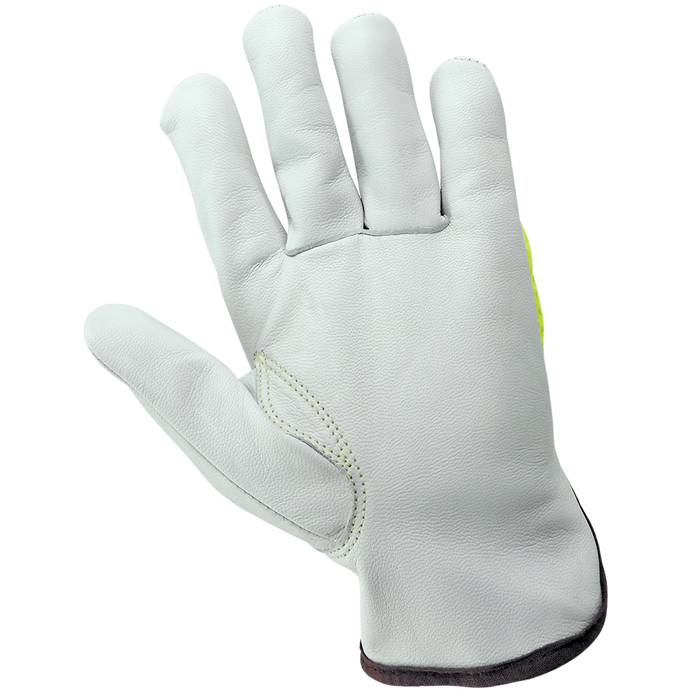 Global Glove High-Visibility Mesh Back Premium Goatskin